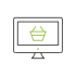 Einkaufskorb auf dem Desktop