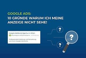 Google Ads: Anzeige nicht sichtbar? Die 10 häufigsten Gründe cover