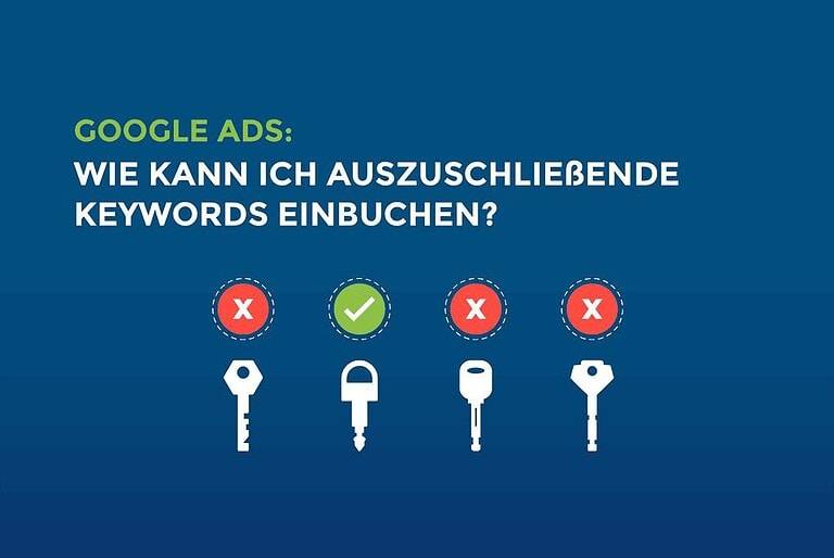 Google Ads: Wie kann ich auszuschließende Keywords einbuchen? cover